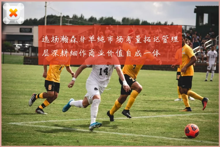 选杨瀚森非单纯市场考量拓记管理层深耕细作商业价值自成一体